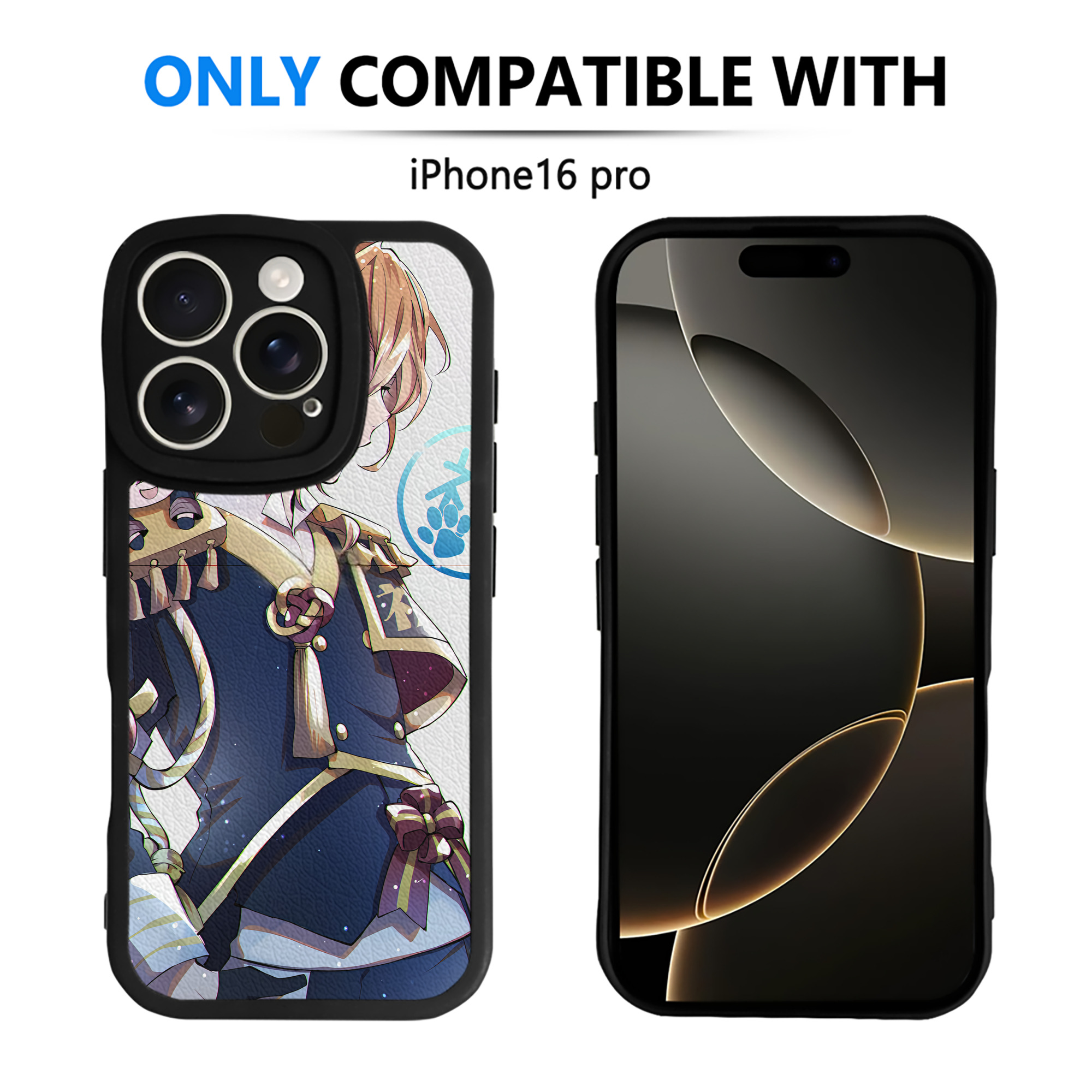 （画像用） 文豪ストレイドッグス Bungo Stray Dogs 【iPhone 16シリーズ対応】シリコンスマホケース（レザー調） 材質：シリコン
